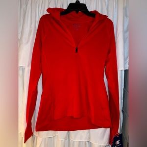 ‼️‼️NWT!! ❤️cheerful red Champion half zip warmup jacket❤️